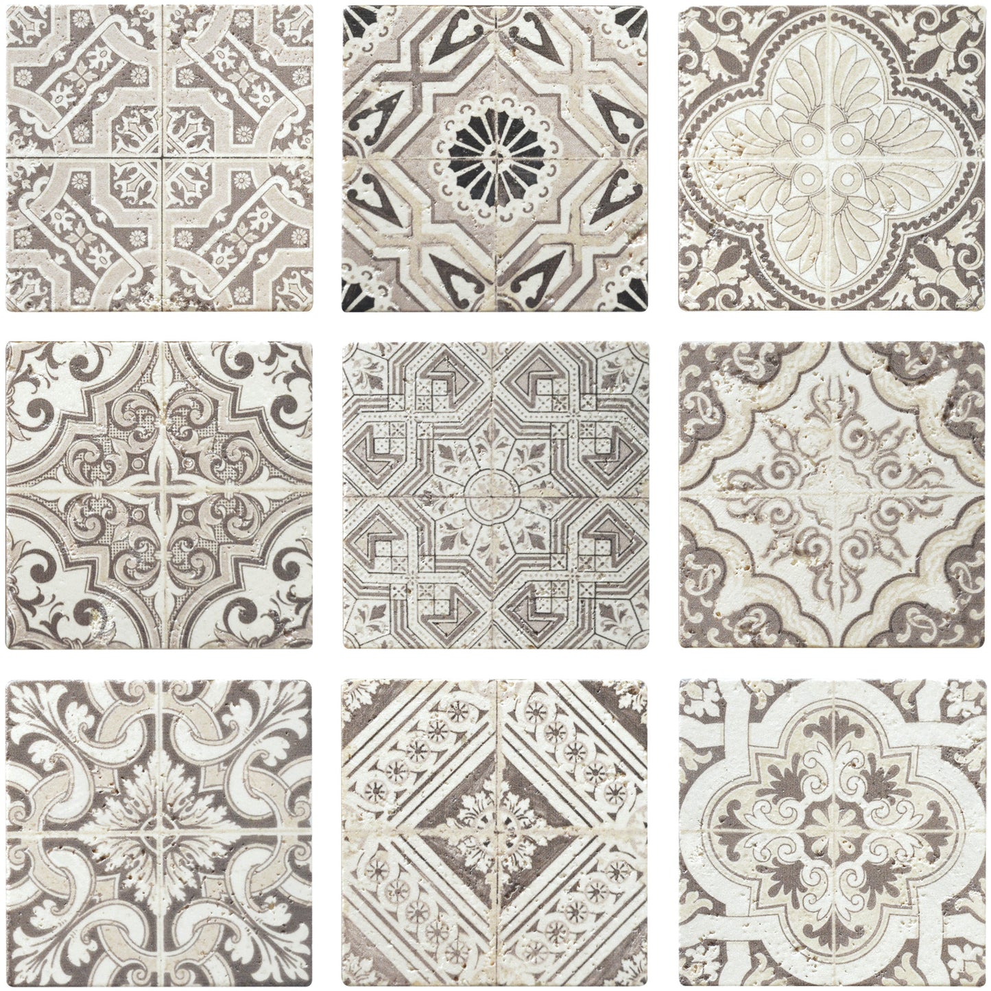 Mosaique decor renaissance travertin decore natural