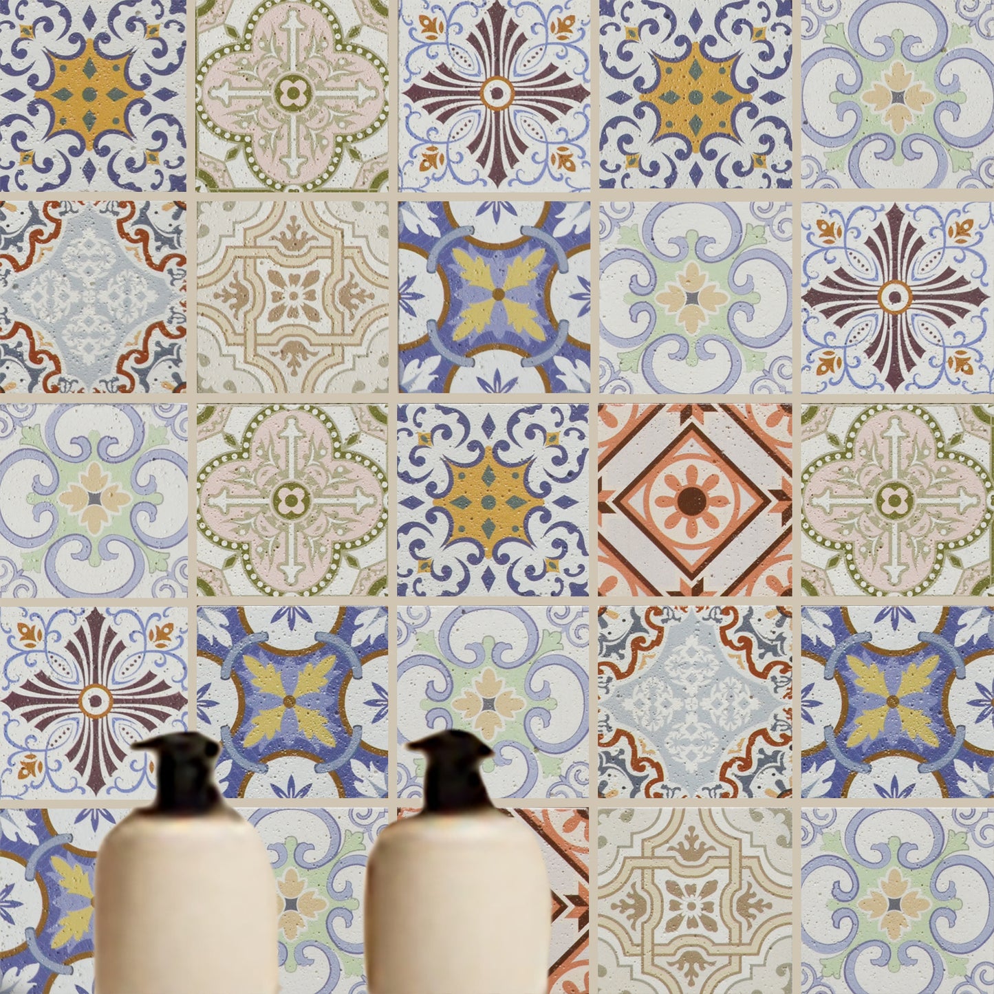 Mosaïque imprimé azulejo