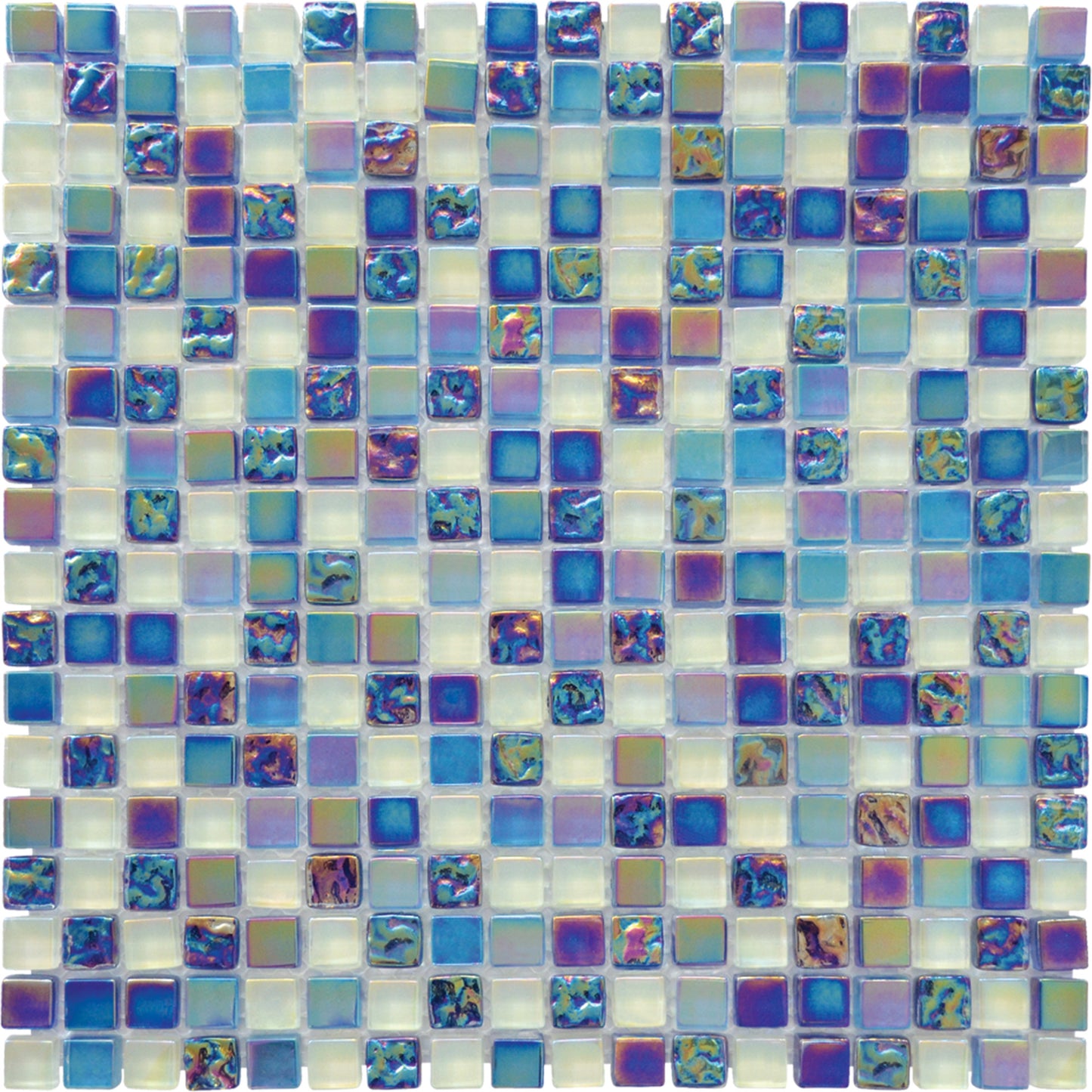 Mosaïque antiques nacre bleu
