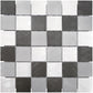 Mosaique carre gris noir