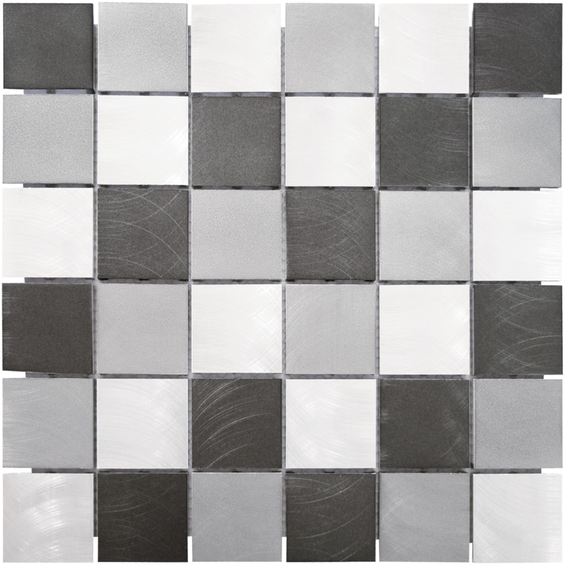 Mosaique carre gris noir