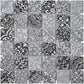Mosaïque travertin baroque gris