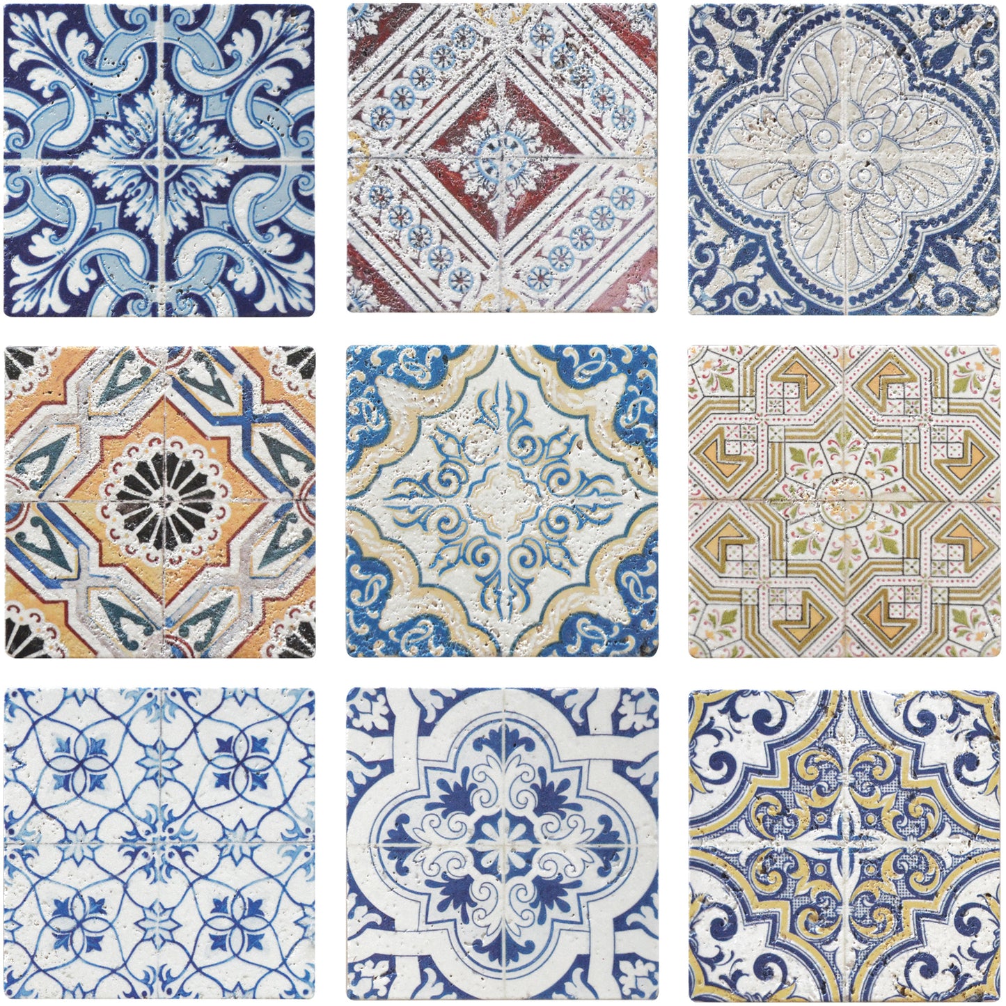 Mosaique decor renaissance travertin