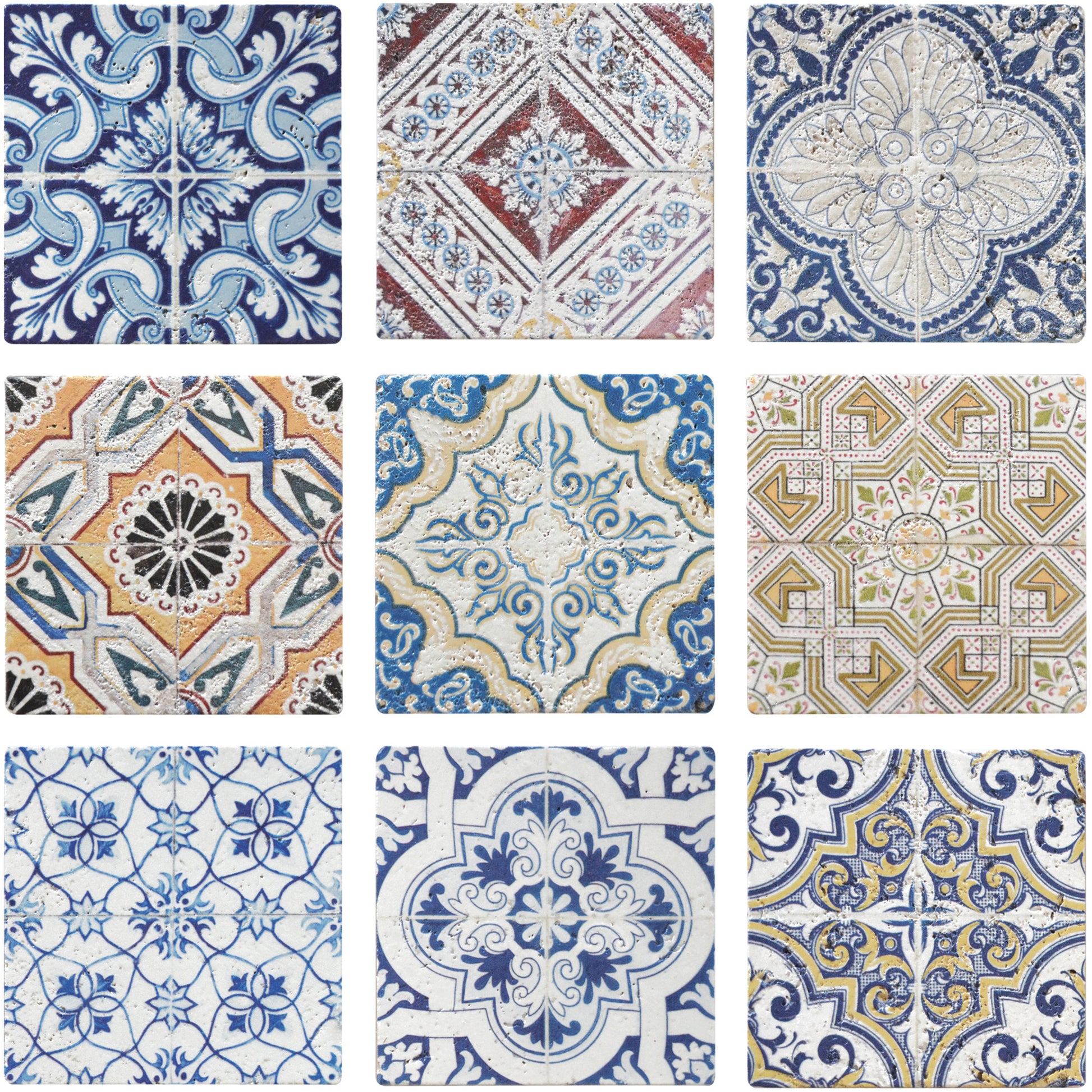 Mosaique decor renaissance travertin