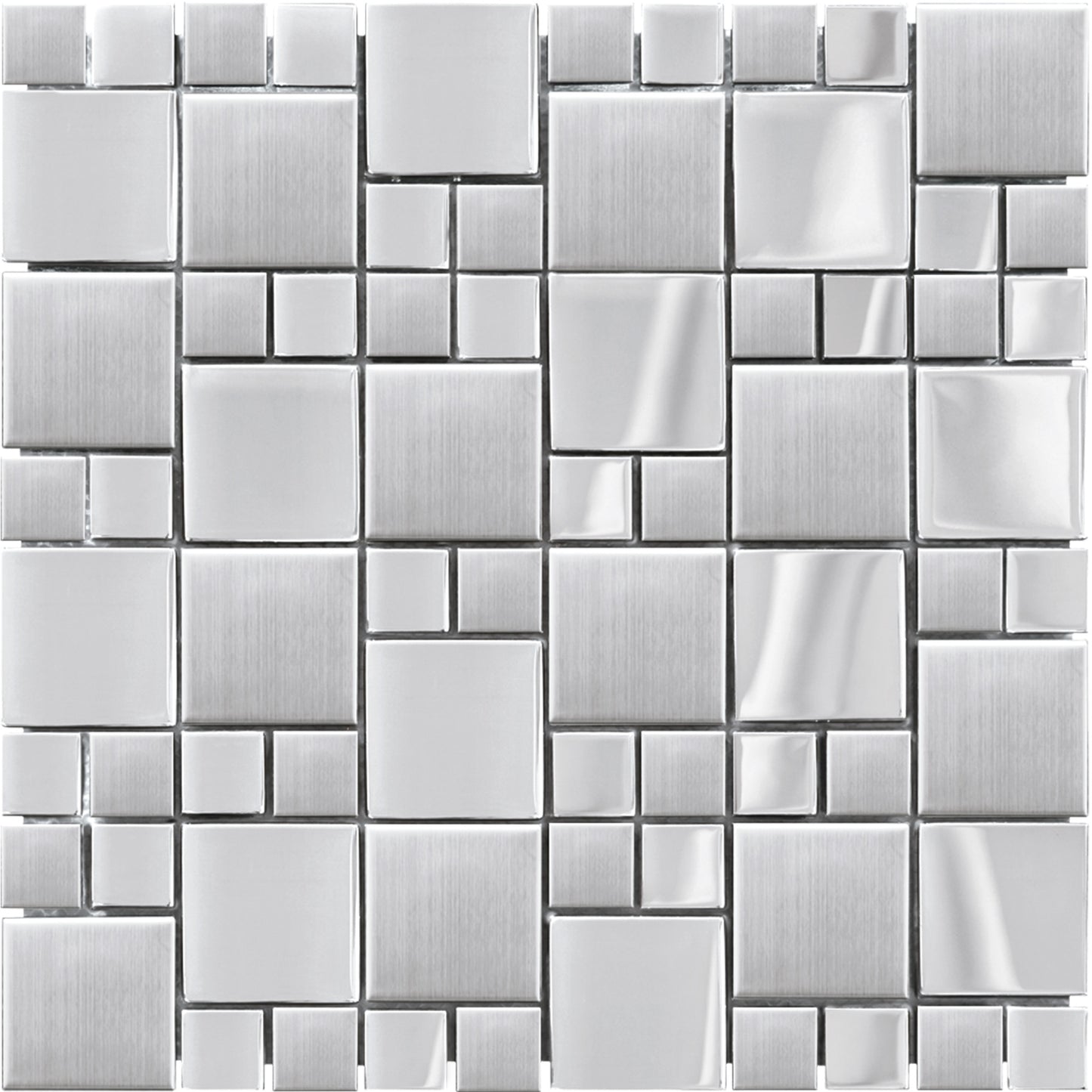 Mosaïque inox metal