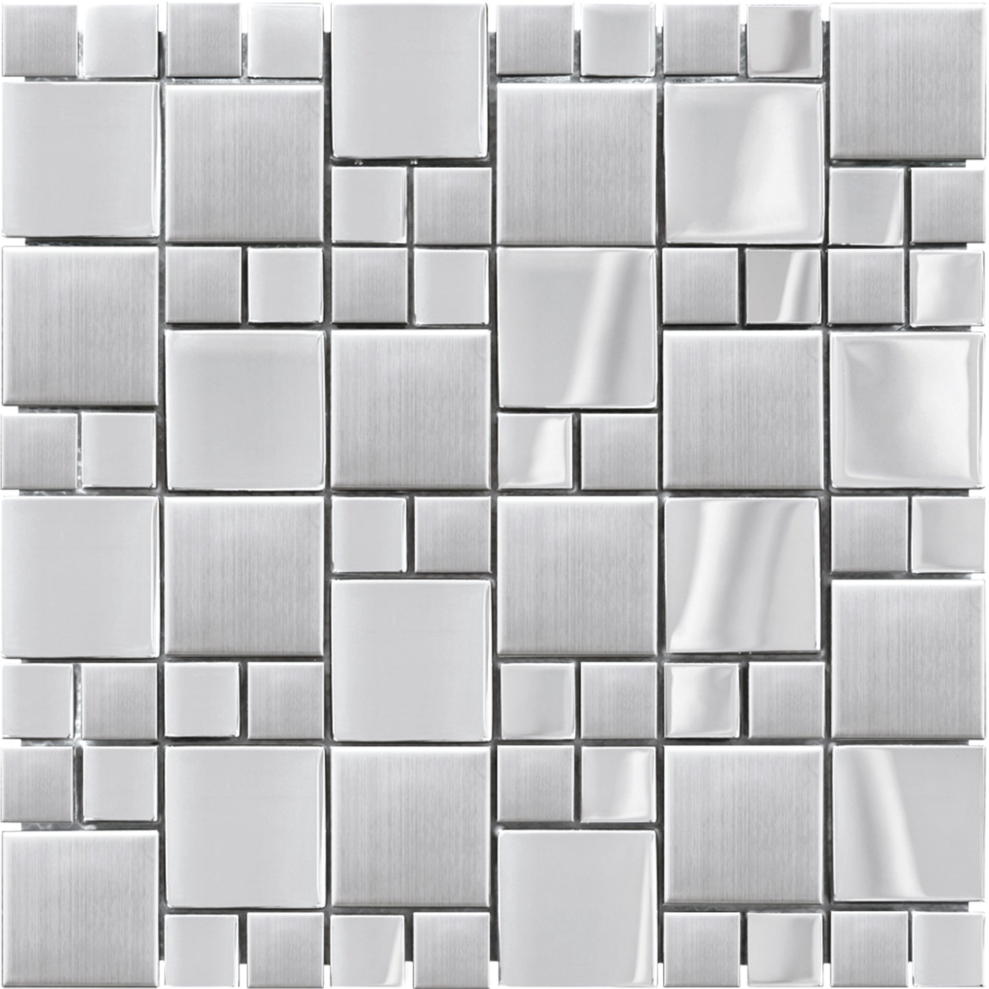 Mosaïque inox metal