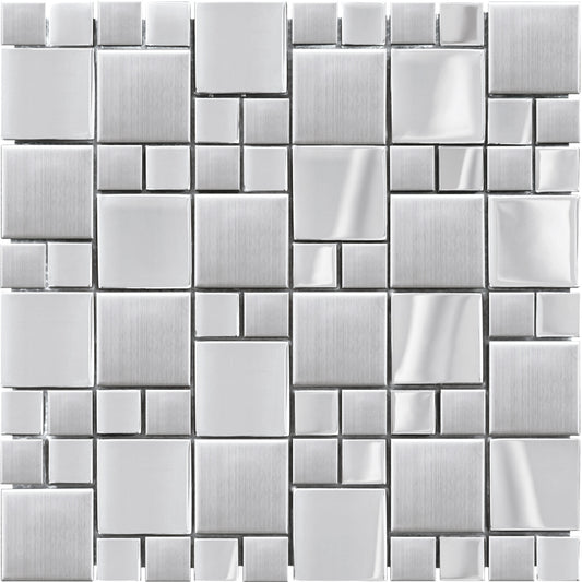 Mosaïque inox metal