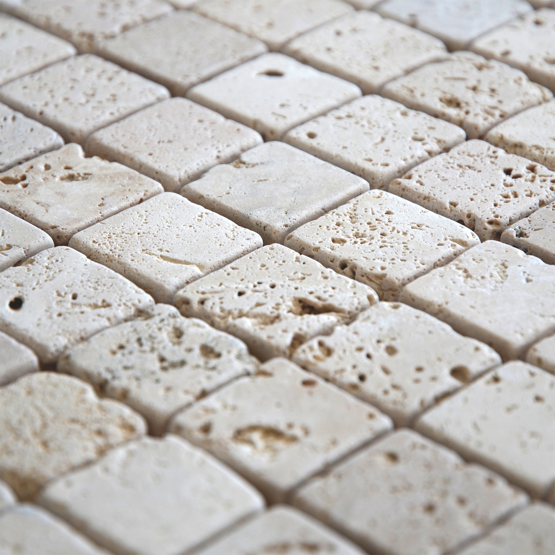 Mosaïque travertin ivoire