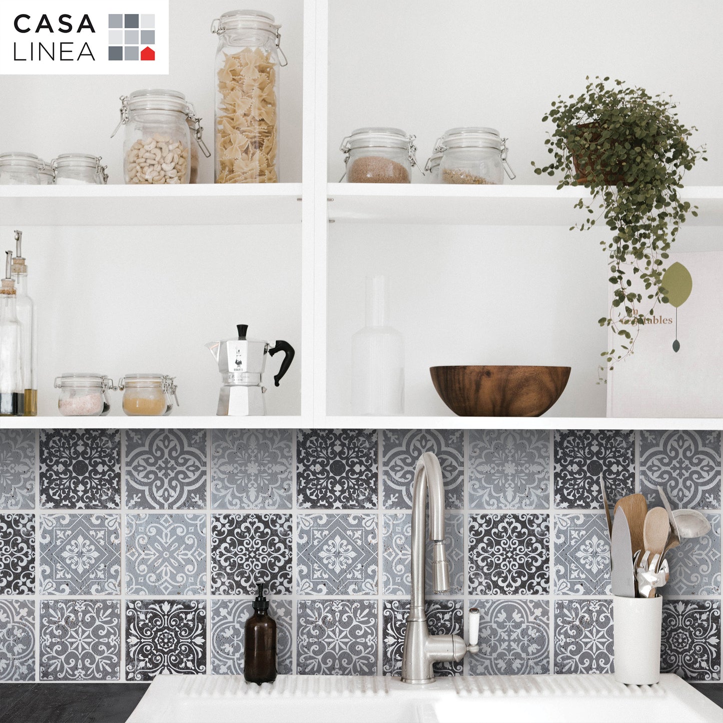 Mosaïque baroque gris