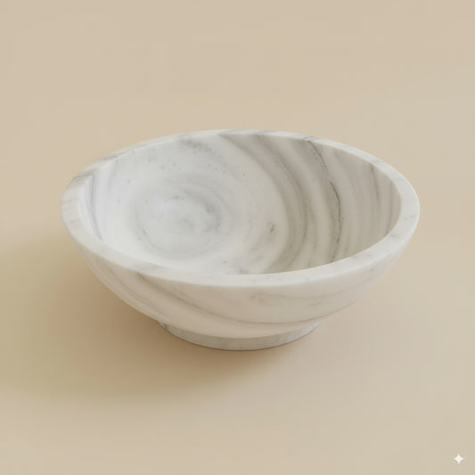 Vasque elodie marbre blanc