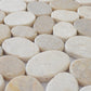 Mosaïque galet scie mix beige