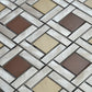 Mosaique meli melo marron