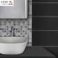 Mosaïque travertin baroque gris