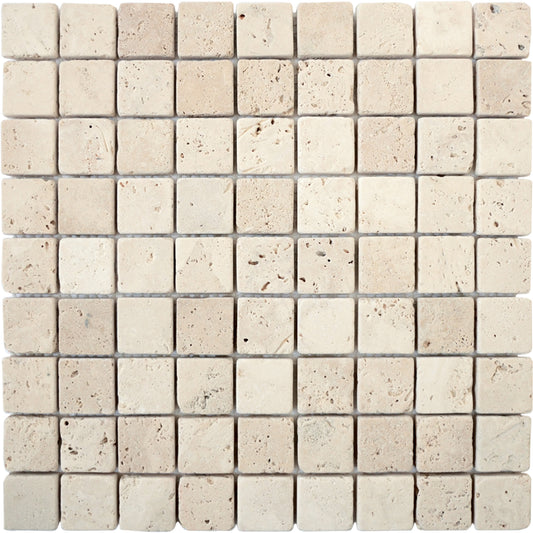 Mosaïque travertin ivoire