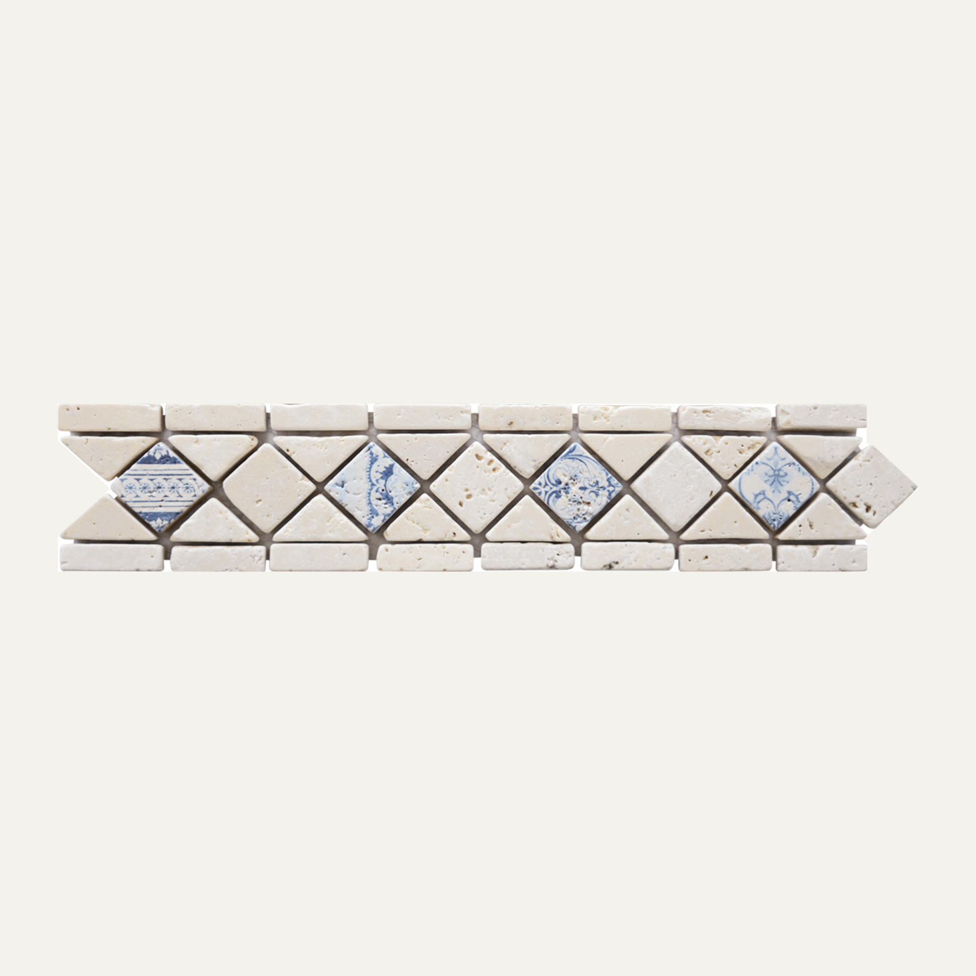 Listel renaissance roma travertin blue
