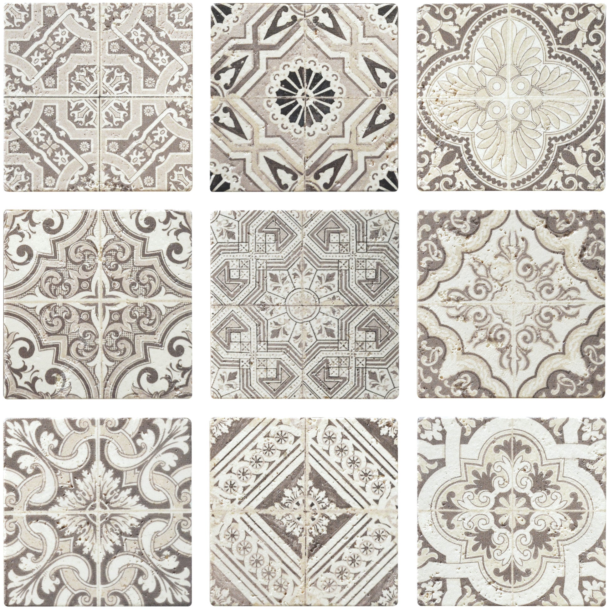 Mosaique decor renaissance travertin decore natural
