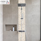 Mosaïque galet scie mix beige