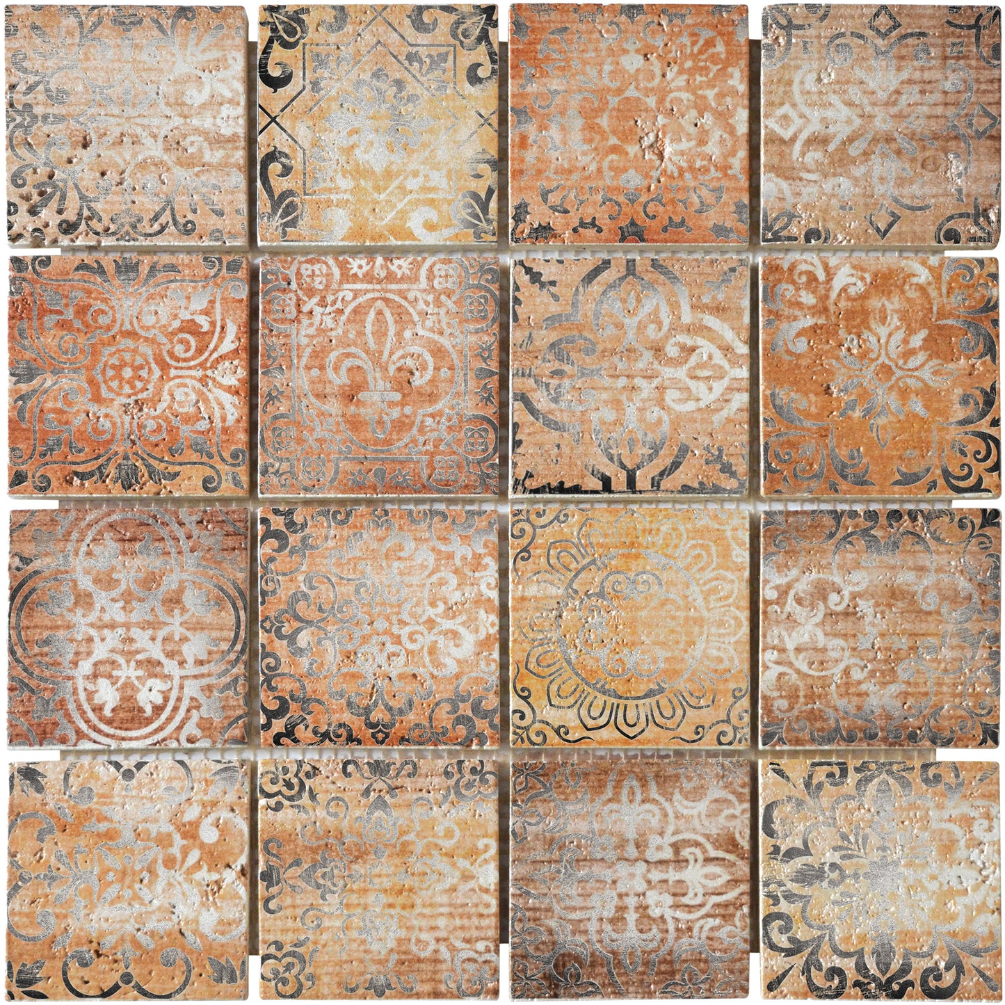 Mosaique castle wood silver