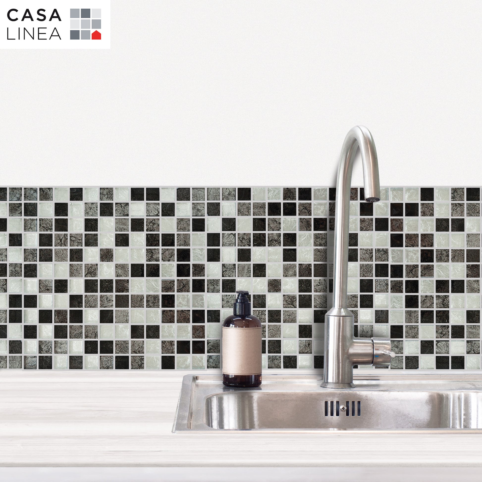 Mosaïque les sublimes silver black petit format