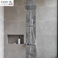 Mosaïque galet scie gris