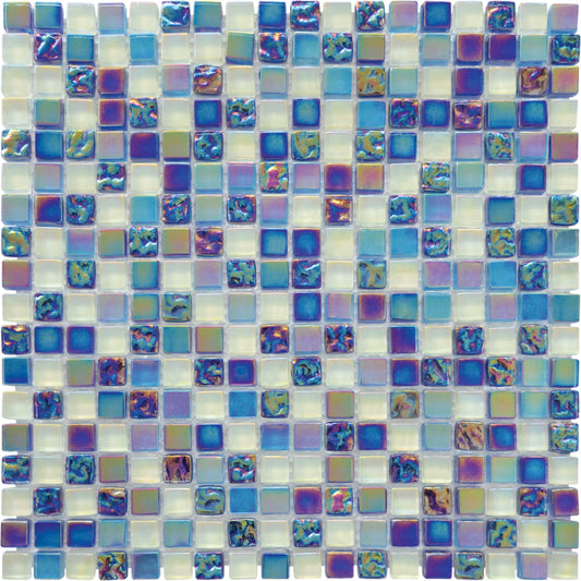 Mosaïque antiques nacre bleu
