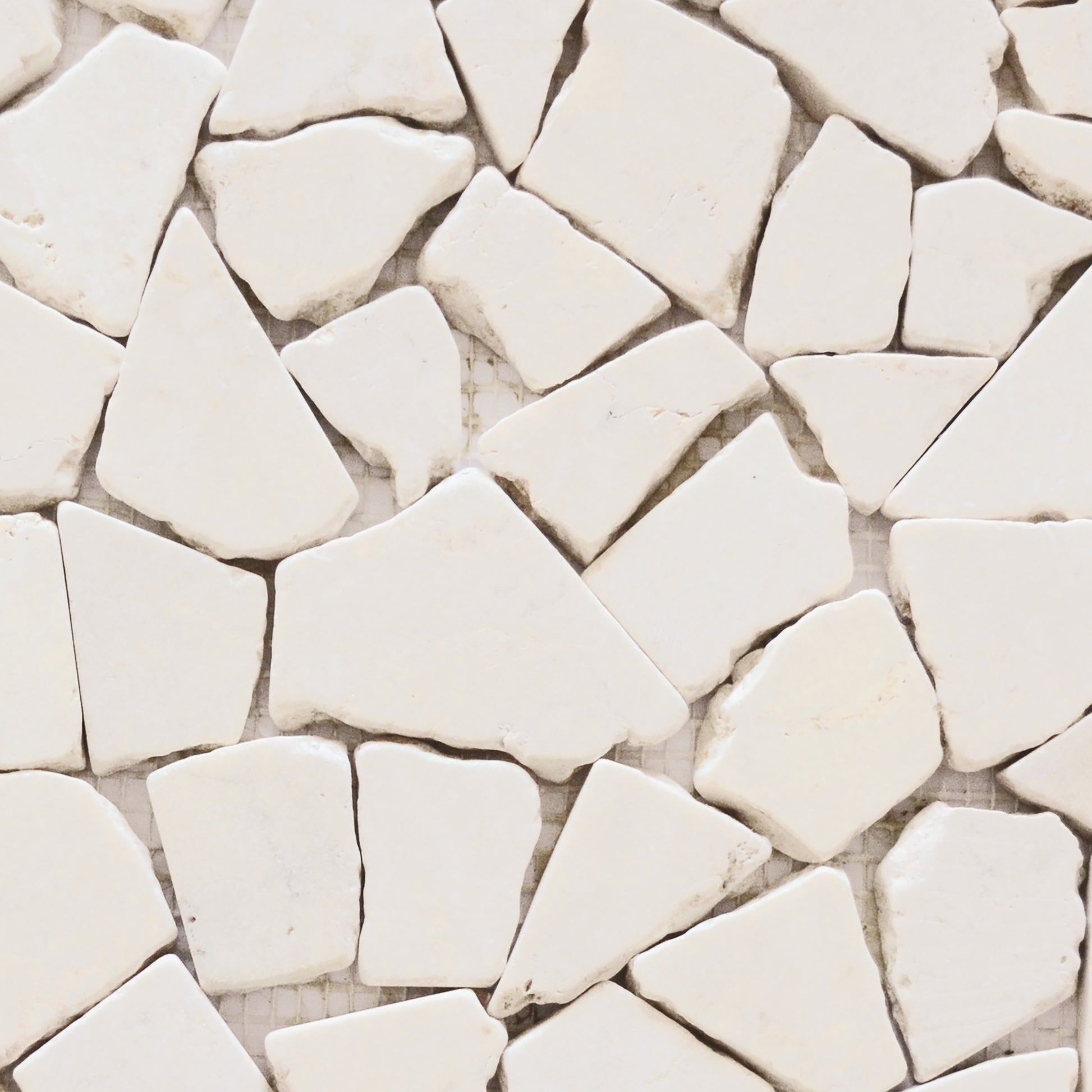 Mosaïque palladien marbre crème