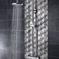 Mosaique hexagone mix gris