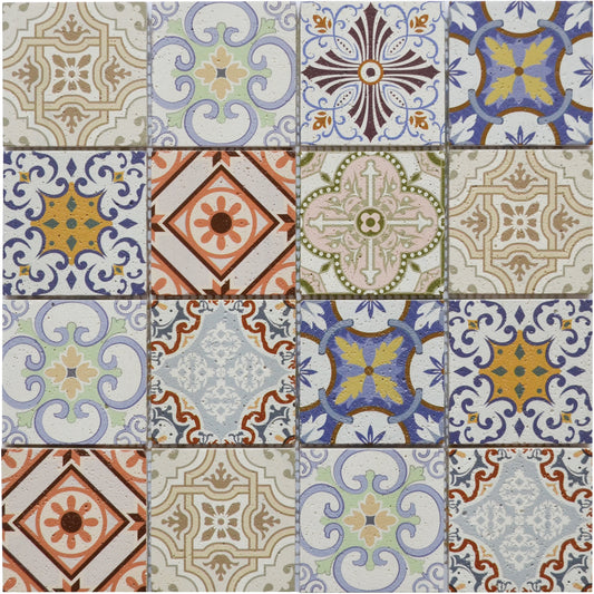 Mosaïque imprimé azulejo