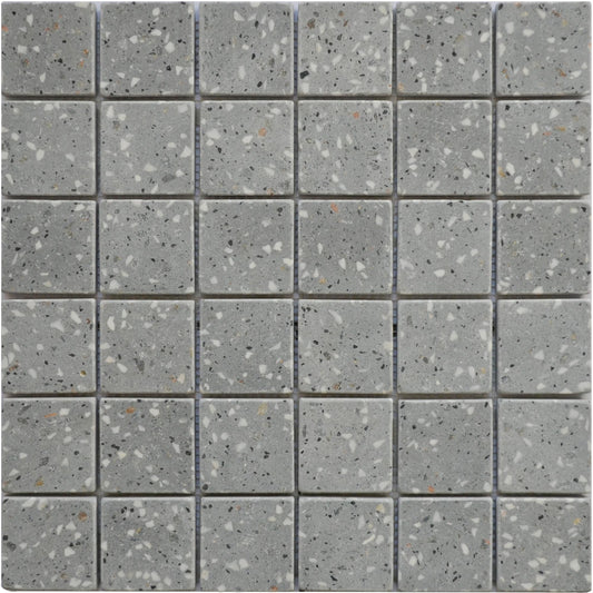 Mosaïque terrazzo dark grey
