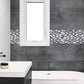 Mosaique arty trapeze blanc
